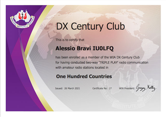 DXCC Multi-Mode - Triple Play - 100 #0017